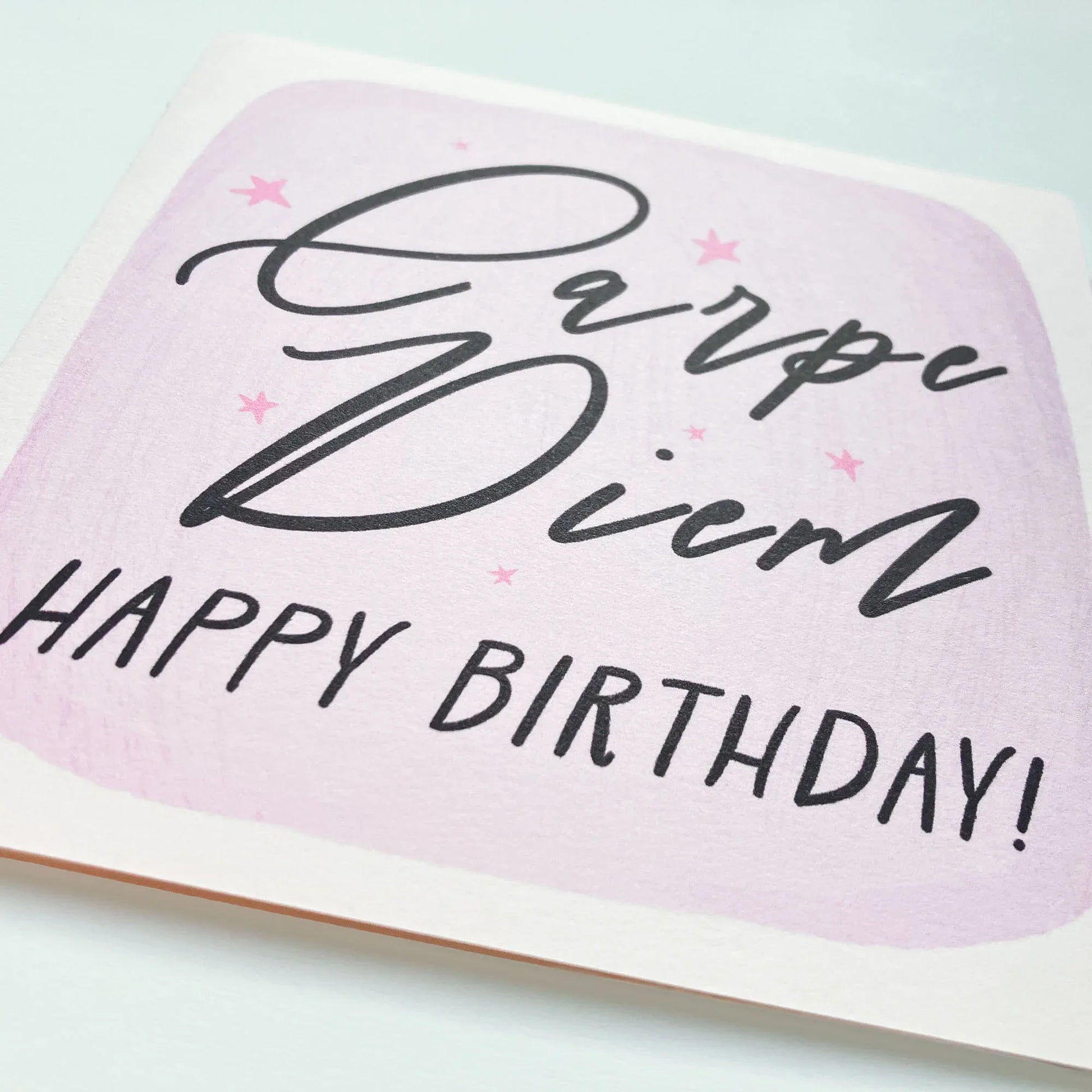 Personalised Birthday Card - Carpe Diem - Patterns&Doodles