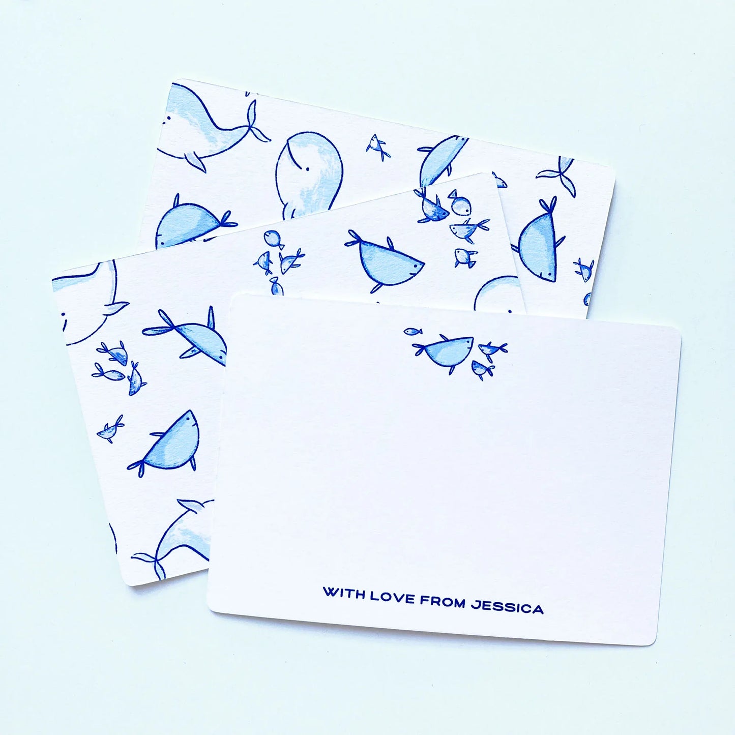 Personalised Notecards - Ocean Life - Patterns&Doodles