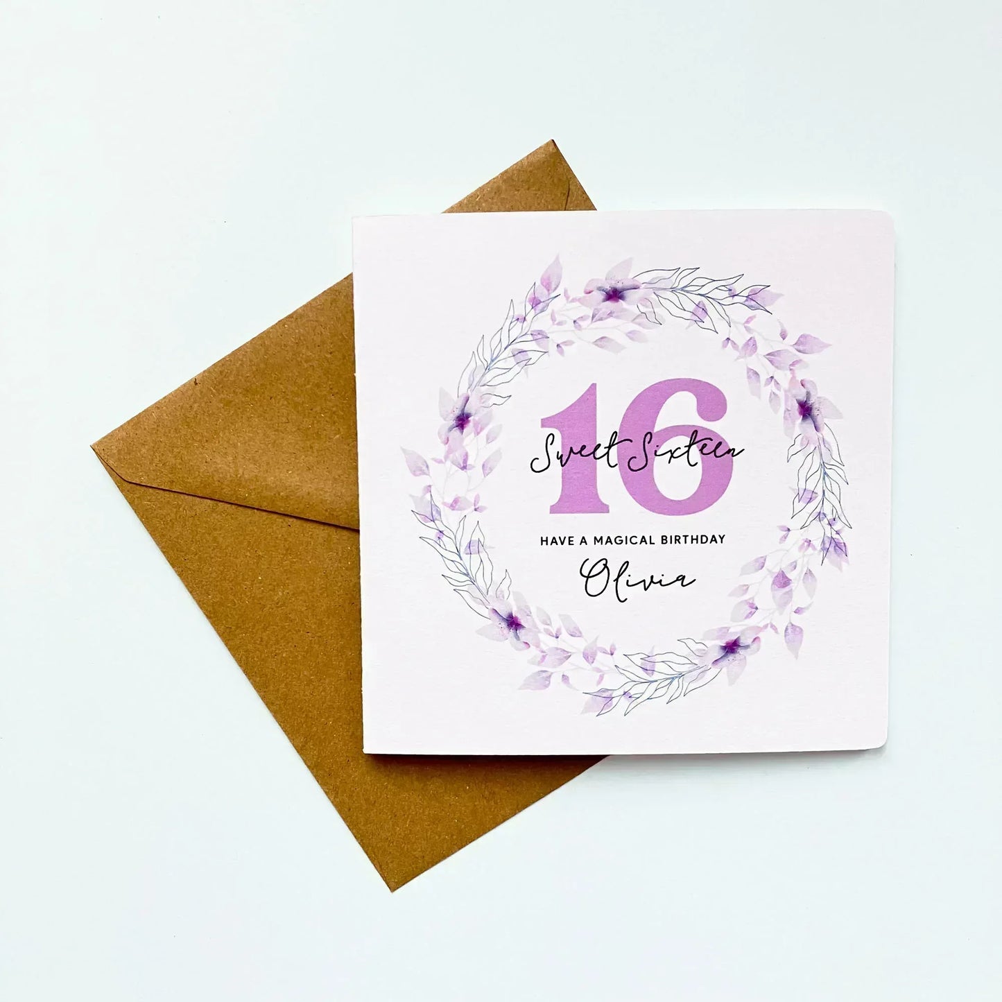 Personalised 16th Birthday Card - Have a Magical Birthday - Patterns&Doodles