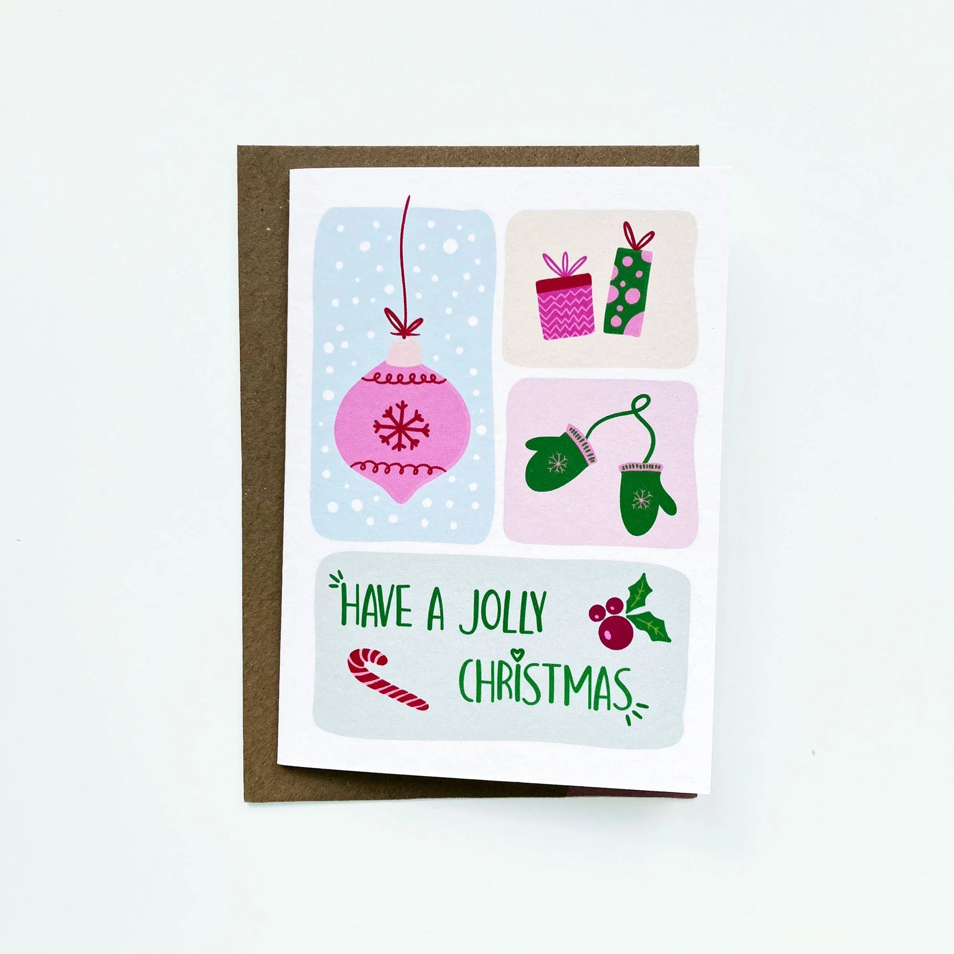 Have a Jolly Christmas Card - Patterns&Doodles