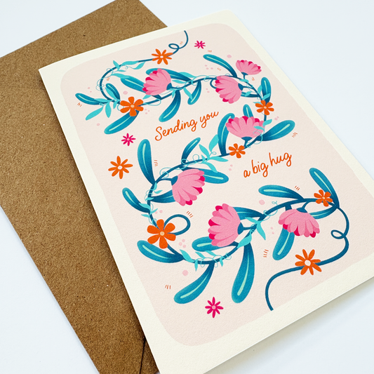 Sending You a Big Hug - Support Card for Friends and Family