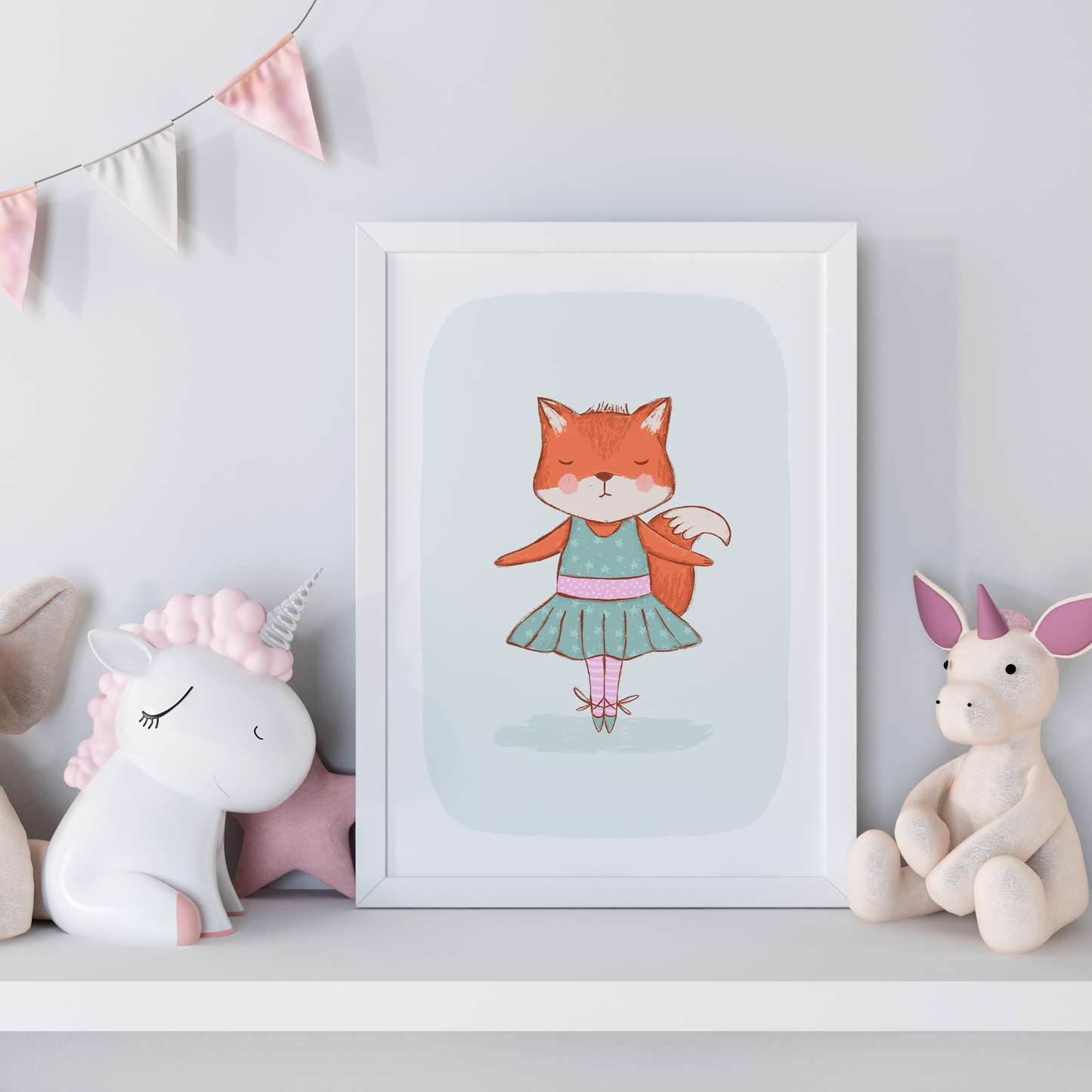 Set of 2 Cute Nursery Prints - Bella and Millicent