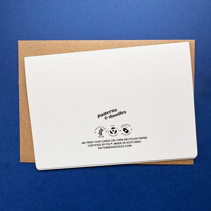 Happy Anniversary Card: Hand-drawn Luxury Card With Message