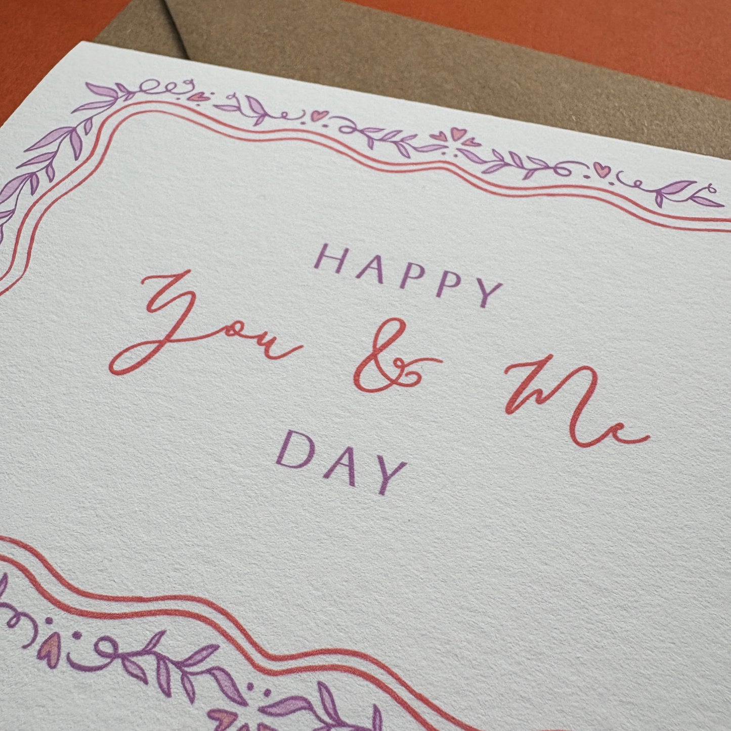 Wedding Anniversary Card - Happy You & Me Day