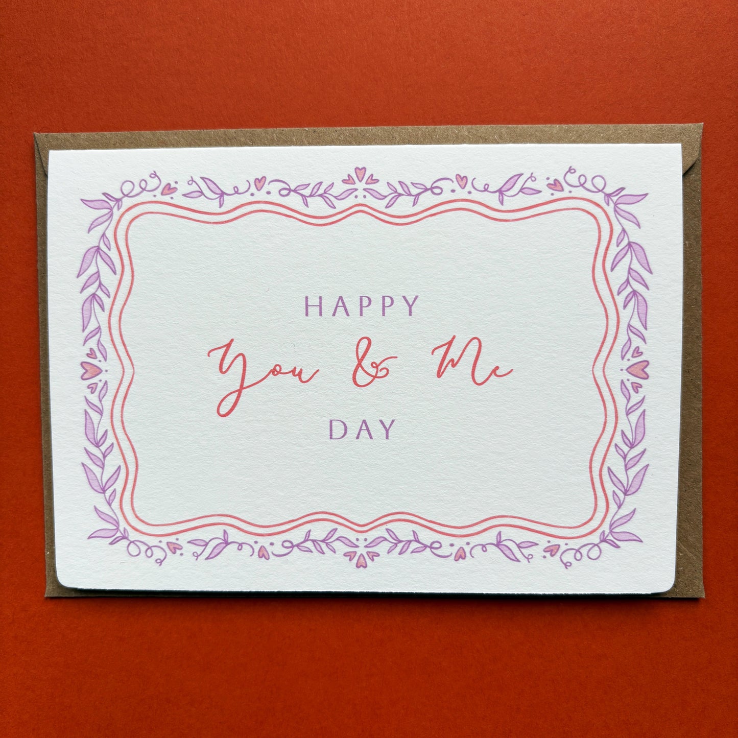 Wedding Anniversary Card - Happy You & Me Day