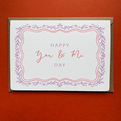 Wedding Anniversary Card - Happy You & Me Day