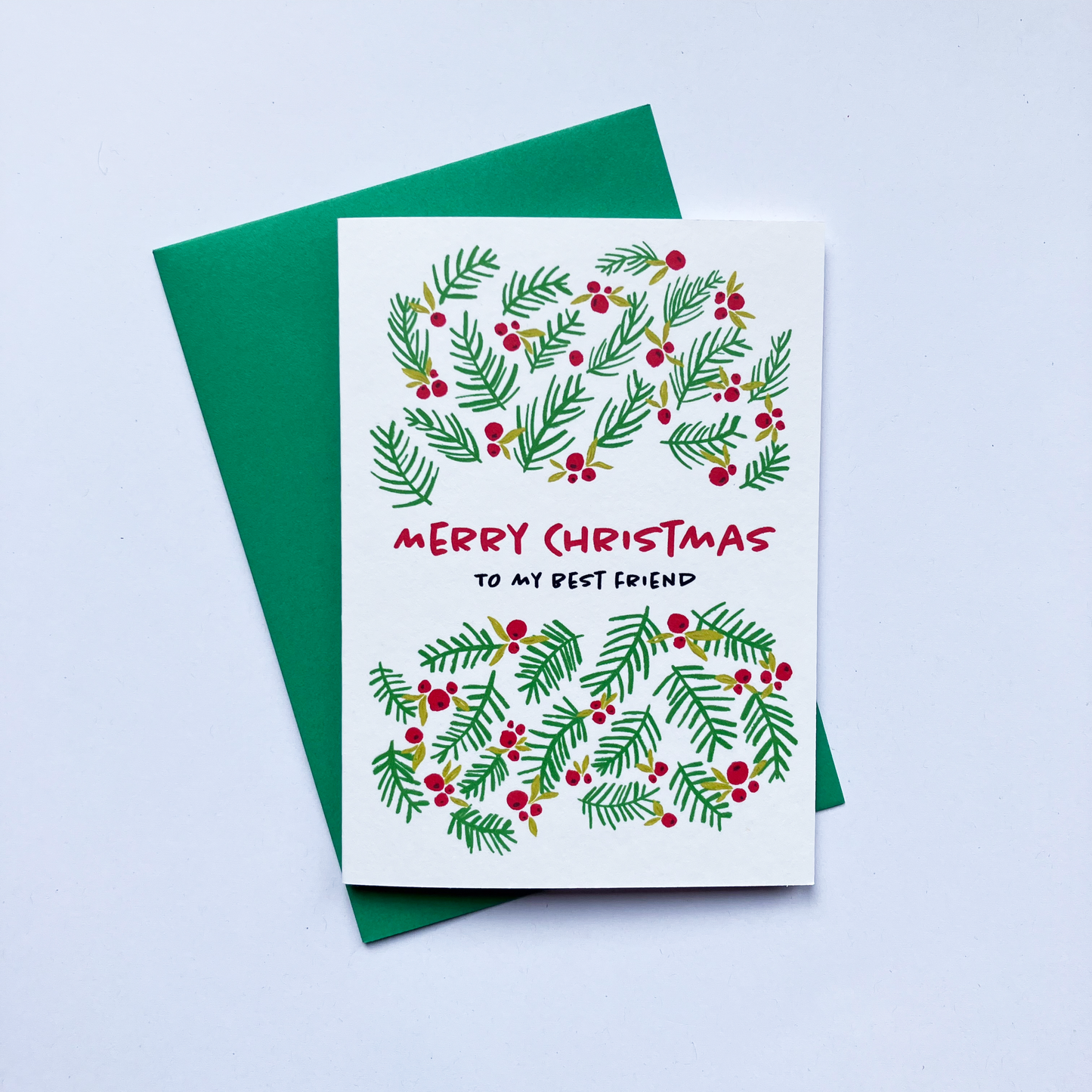 Personalised Christmas Card - Merry Christmas