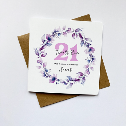 Personalised 21st Birthday Card - Have a Magical Birthday