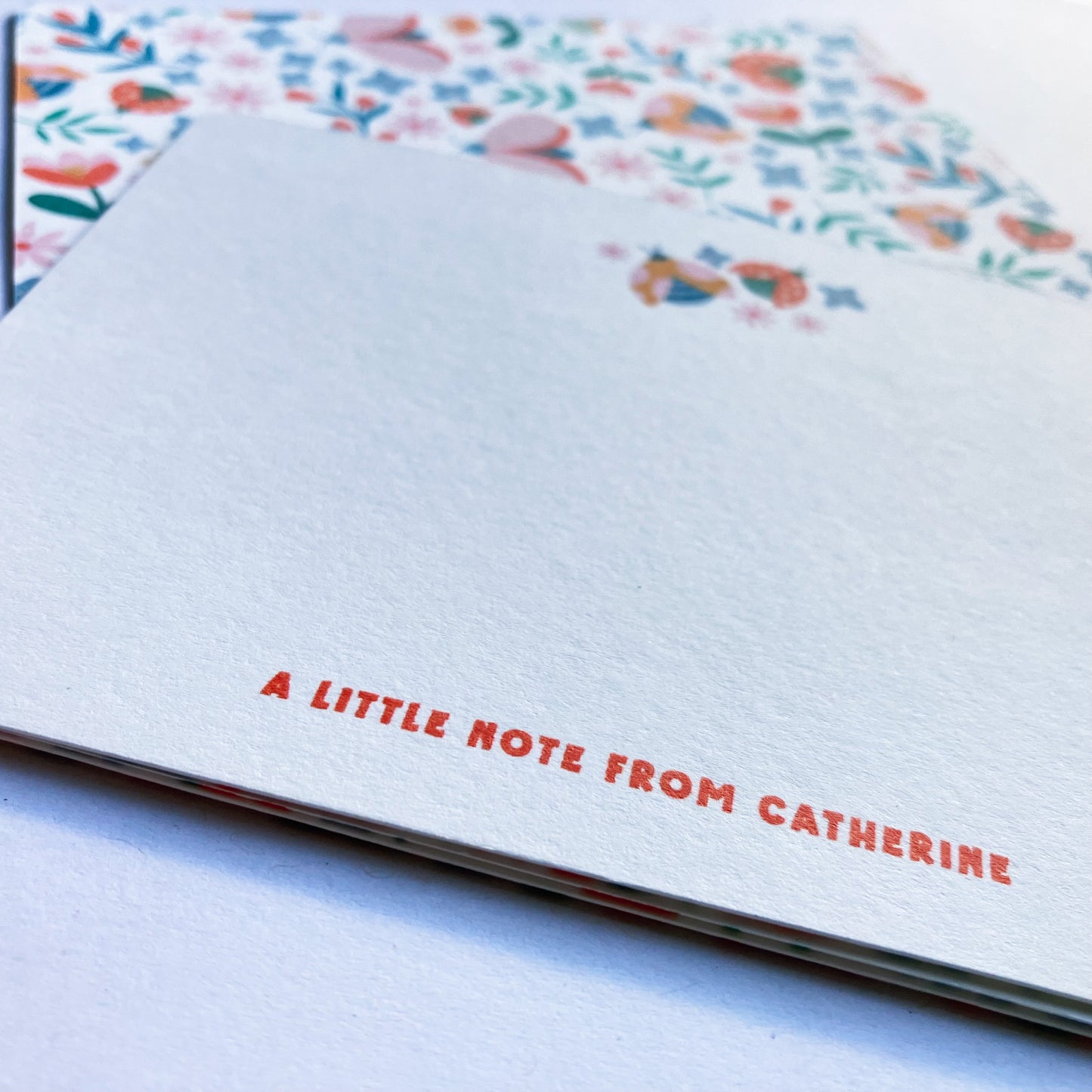 Personalised notecards pack - Butterflies and Ladybugs