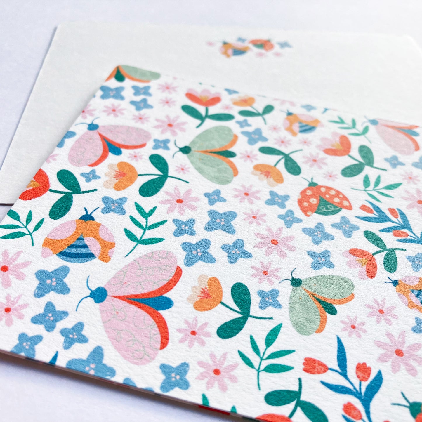 Personalised notecards pack - Butterflies and Ladybugs