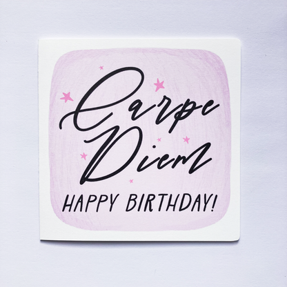 Personalised Birthday Card - Carpe Diem