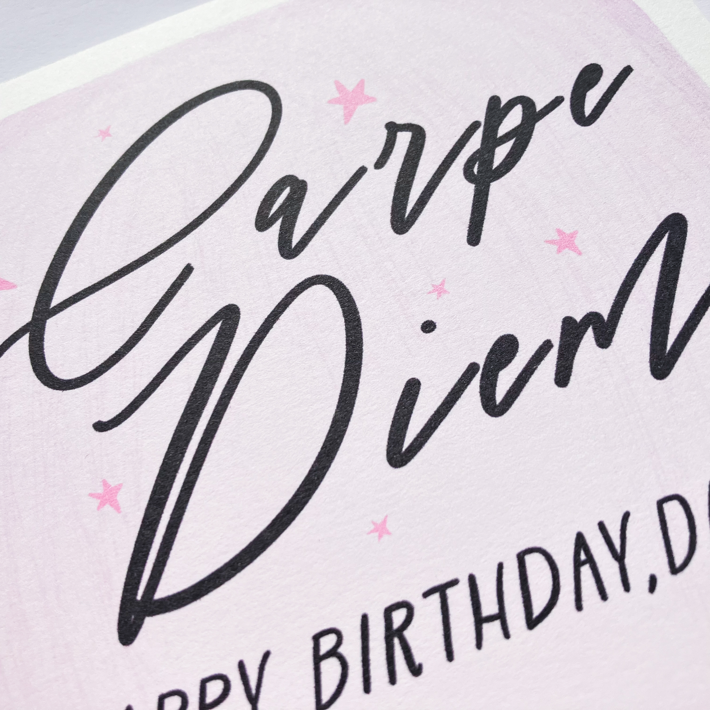 Personalised Birthday Card - Carpe Diem