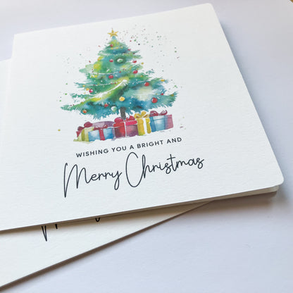 Watercolour Christmas Tree Card Pack