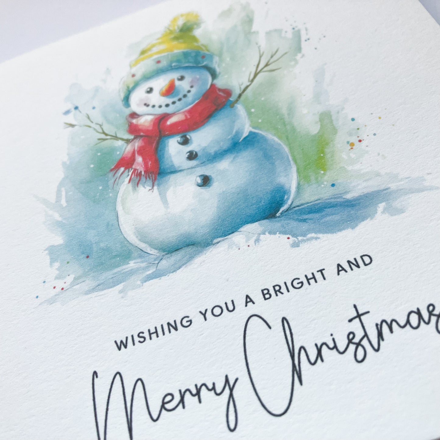 Watercolour Snowman Christmas Card Pack