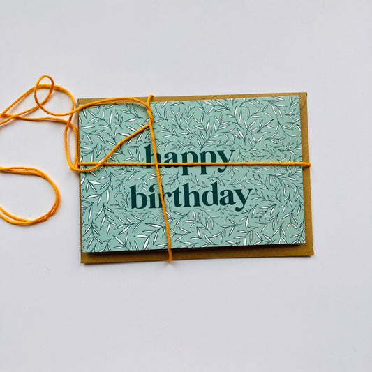 Birthday Foliage Greeting Card