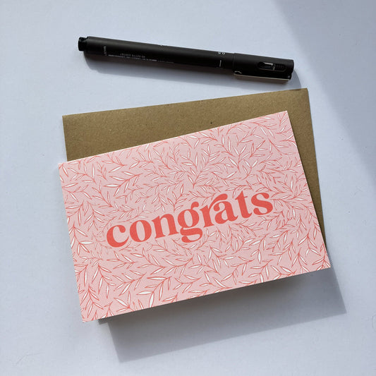 Congrats - Motivational Greeting Card