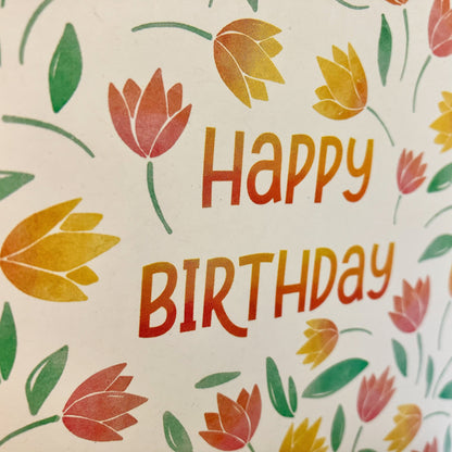 Patterned Birthday Greeting Card