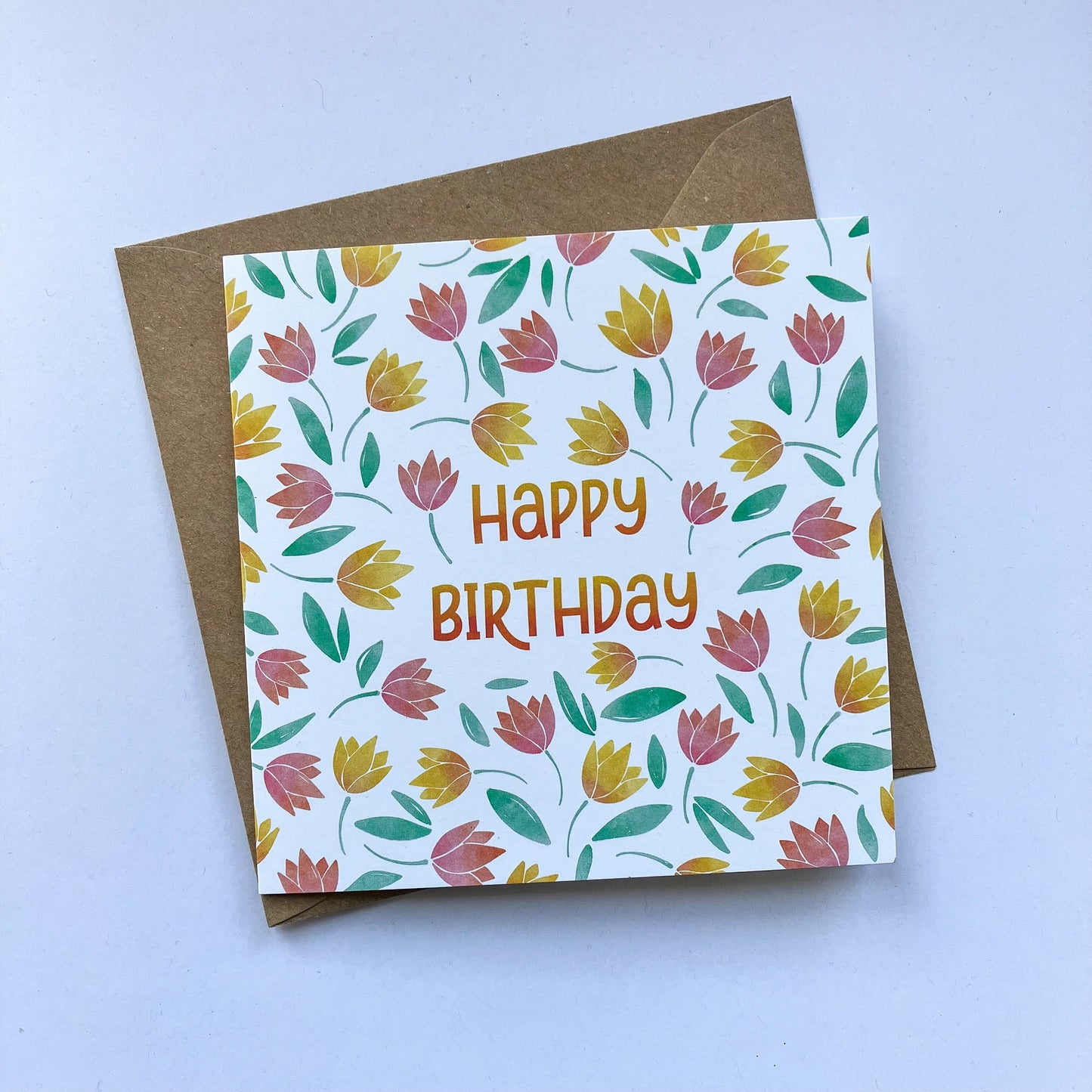 Patterned Birthday Greeting Card