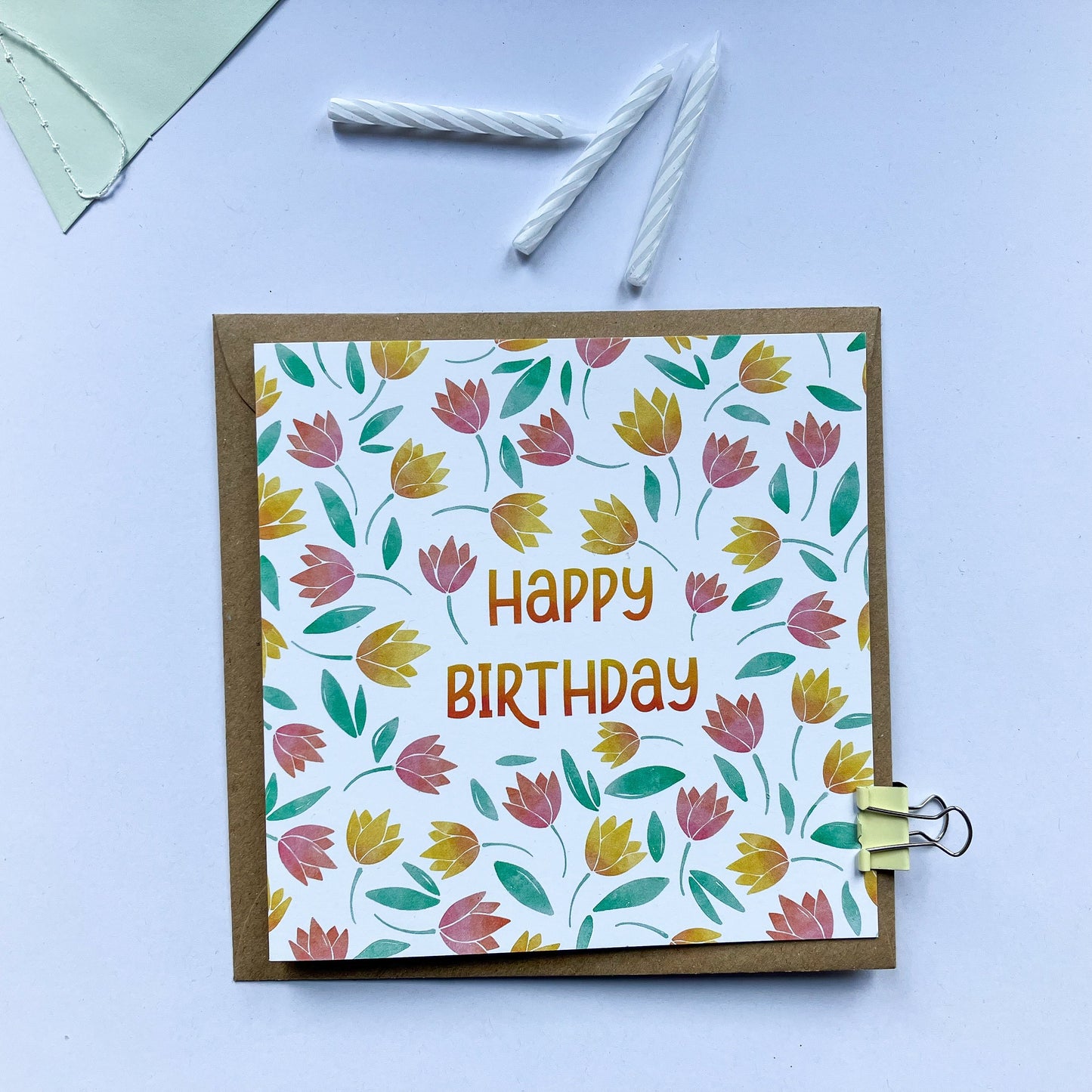 Patterned Birthday Greeting Card