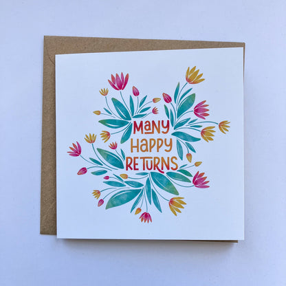 Many Happy Returns Card